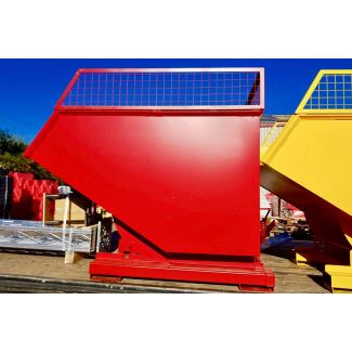 Mesh Extension on Advanced Forklift Self-Tipping Skips