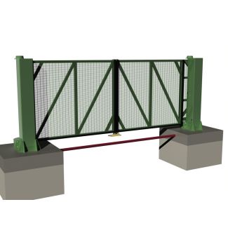 Automatische Schwenktore mit 180° Öffnung