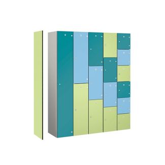 Persönliche nass- und wasserfeste Schließfächer aus Aluminium mit Türen ab Ebene 1