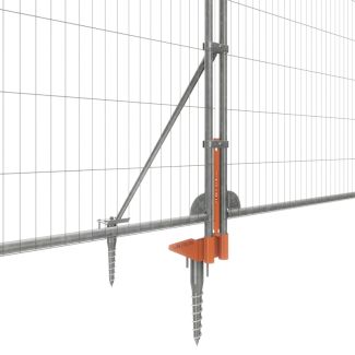 Mesh Fence Feet Stabilised Locking System