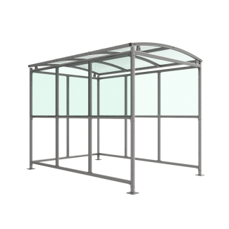 Free Standing Smoking Shelter - 2m wide