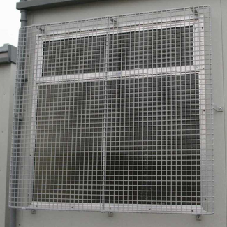 Drahtgeflecht-Fensterschutz für Kabinen