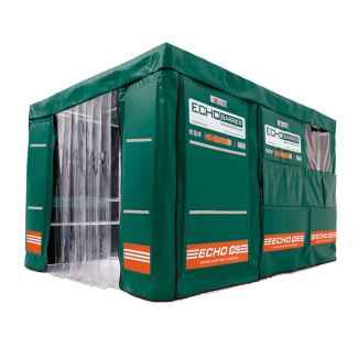 Mobile Schallschutzkabine