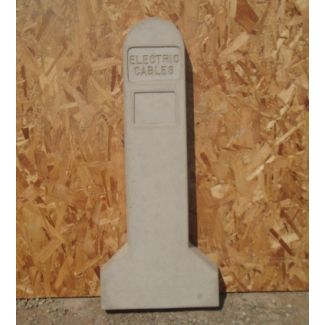 Electric Cables Concrete Marker Post
