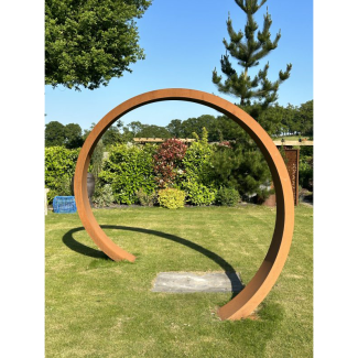 Corten Steel Moongate