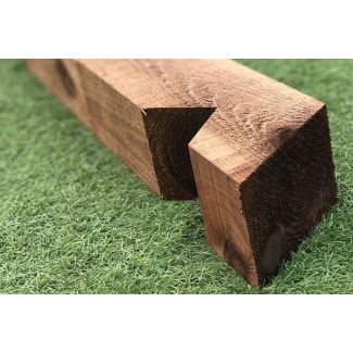 Notched Timber Posts available in Treated Brown or Green.