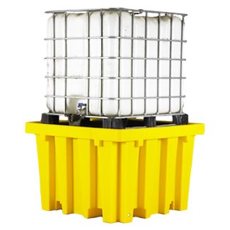 Single IBC Spill Containment Pallet With Grid