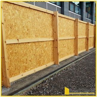 Timber Chipboard Hoarding