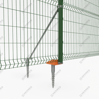 Verriegelungssystem für V-Maschendrahtzaunfüße