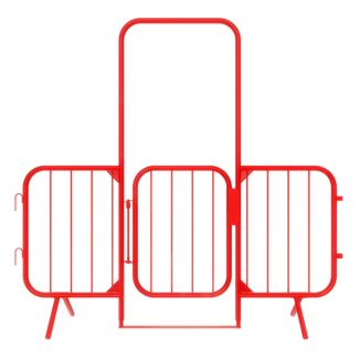 Moderne Personenkontrollbarriere mit Tor