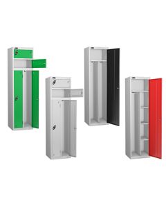 Clean environment lockers designed to keep your personnel equipped with the right clothing at the right time. Clean & Dirty compartments keep cross-contamination to a minimum