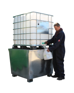 Galvanised Steel IBC Spill Pallet