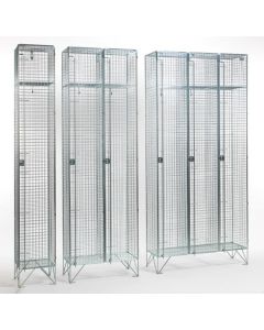 Bright Steel Mesh Lockers