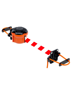 Einziehbares Absperrset mit Kordelband