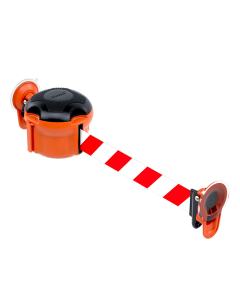 Einziehbares Barriere-Kit zur Glasbefestigung