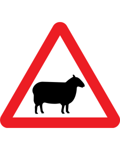 Sheep Road Sign
