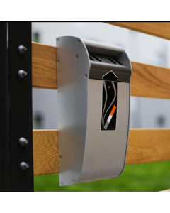 Wandmontierter Raucherabfallbehälter aus Weichstahl