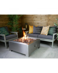 Stainless Steel Square Gas Fire Pit