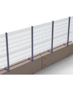 Temporäre Betonbarriere mit Safe Mesh 100