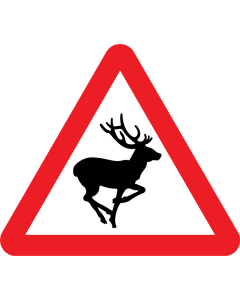 Wild Animals Road Sign