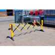 Yellow & Black Expandable Safety Barrier