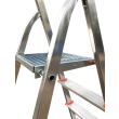 Lightweight Aluminium Platform Stepladder platform close up.