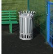 Galvanised Litter Bin