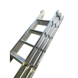 Aluminium Triple Extension Ladder folded.