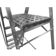 Wide Aluminium Stepladder platform close up.