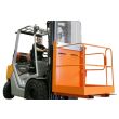 Forklift Lifting Person Cage