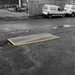 high visibility yellow steel plate