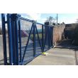 Bi-Folding Speed Gates Blue