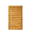 Pressure Treated Larch Lap Timber Fencing Panel