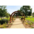 Corten Steel Moongate