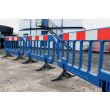 Blue Plastic Road Barrier