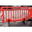 Plastic Orange Crowd Safety Barrier