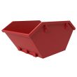 4 Yard Mini-Container - Offener Kettenlift - Rot
