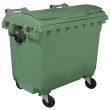 Green 660 Litre Wheelie Bin
