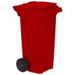 120 Litre Wheelie Bin Red