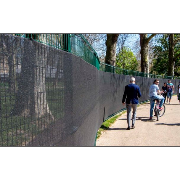 Temporary Security Fencing with netting