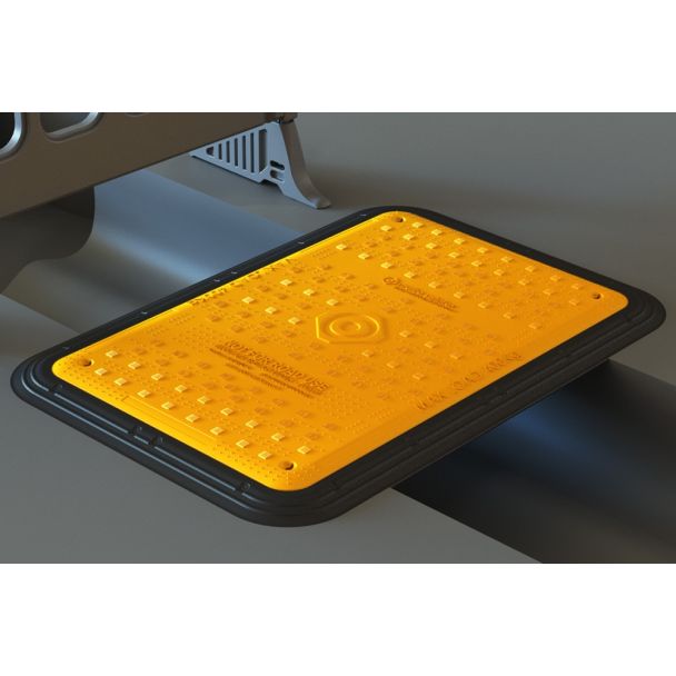 Plastic Tuff Tread Footway Board on floor