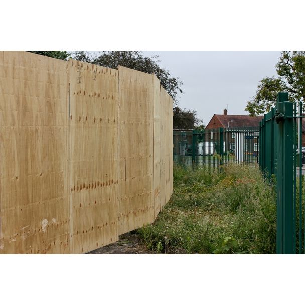 Timber Hoarding Not Painted