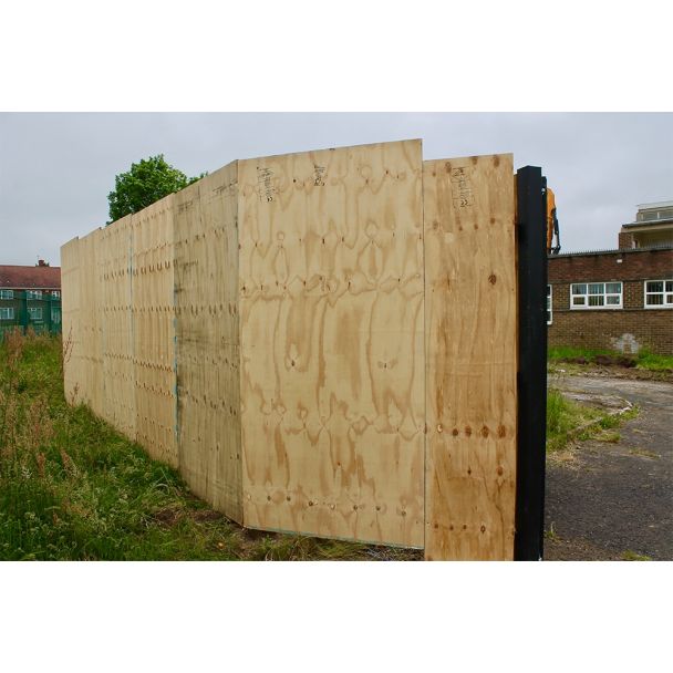 Not Painted Timber Hoarding