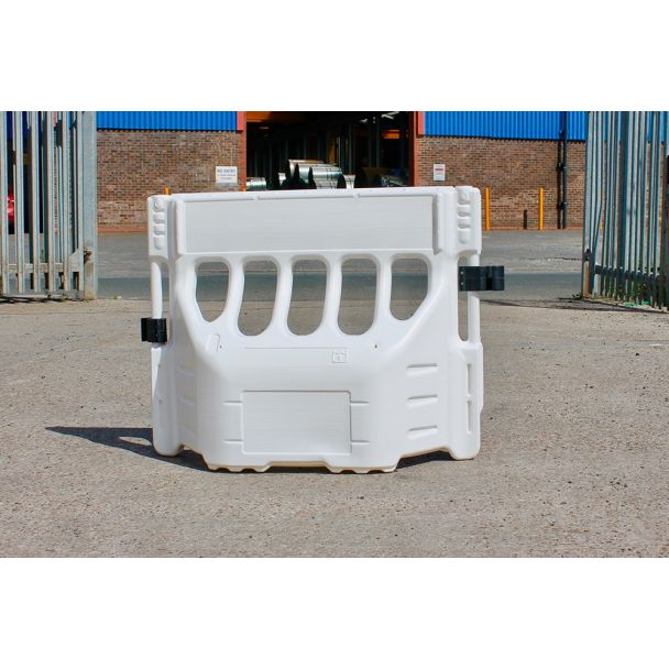 White Buddha Barrier Anti Trip Water Filled No Hi-Vis Strip