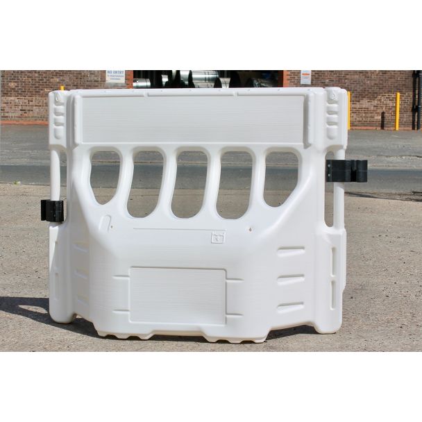 White Anti Trip Water Buddha Barrier Filled No Hi-Vis Strip