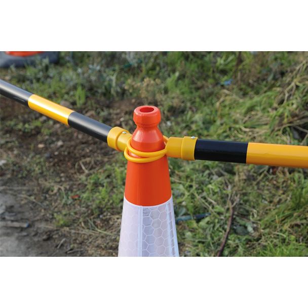 Telescopic Cone Pole Black & Yellow