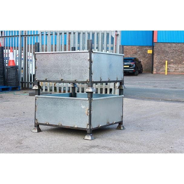 Steel Fitting Bins stacked