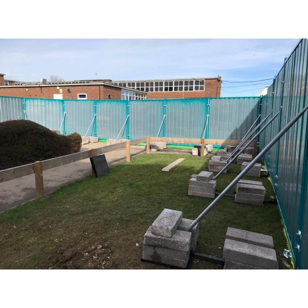 Concrete Ballast Hoarding System