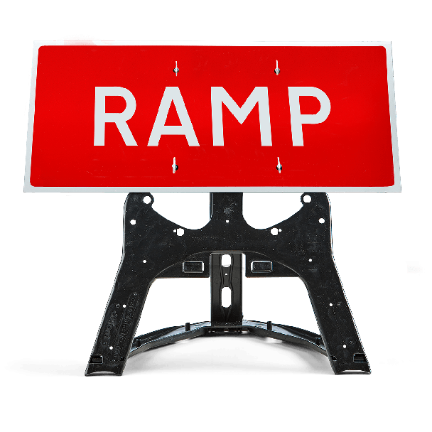 Quickfit frame with footpath closed sign