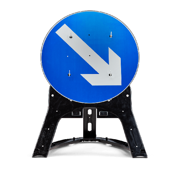 Quickfit frame with ramp sign